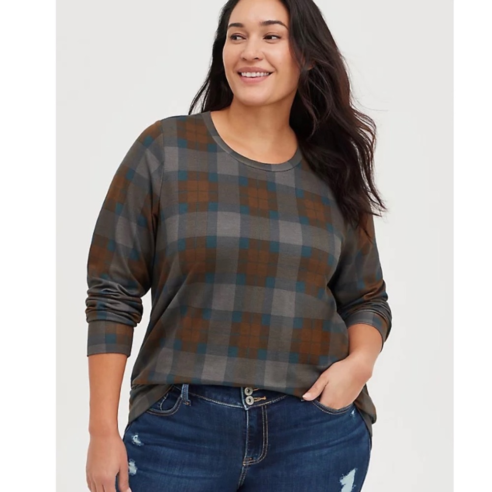 NWT Torrid Outlander Tartan Sweatshirt Size 1